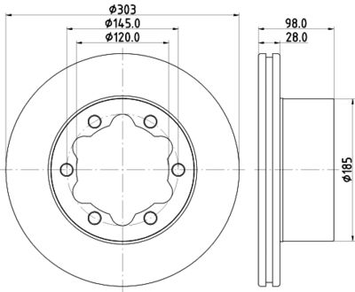 PCD22821 DON Тормозной диск