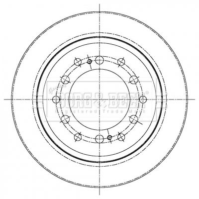 BBD5427 BORG & BECK Тормозной диск