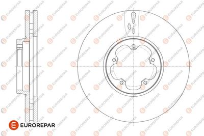 1676010580 EUROREPAR Тормозной диск