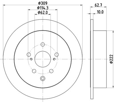 ND1125K NISSHINBO Тормозной диск