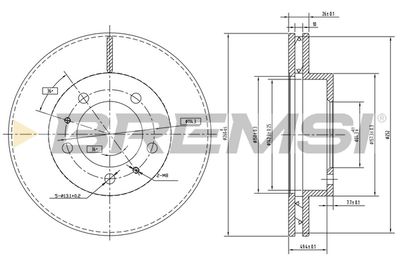 CD6772V BREMSI Тормозной диск