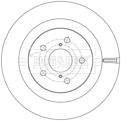 BBD5612 BORG & BECK Тормозной диск