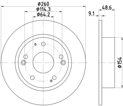 ND8026K NISSHINBO Тормозной диск