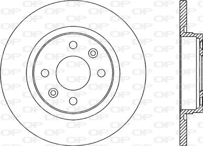 BDR232210 OPEN PARTS Тормозной диск