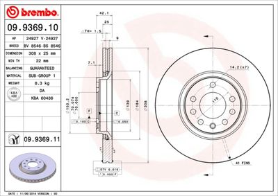 09936910 BREMBO Тормозной диск