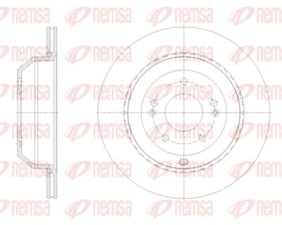 6212310 REMSA Тормозной диск