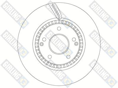 6068835 GIRLING Тормозной диск
