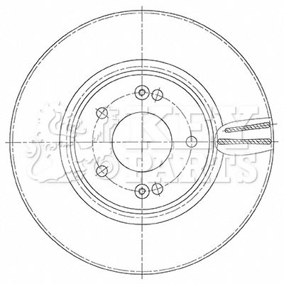 KBD5484 KEY PARTS Тормозной диск