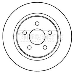 BBD5210 BORG & BECK Тормозной диск
