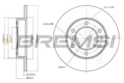 CD6444S BREMSI Тормозной диск