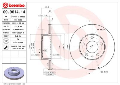 BS8529 BRECO Тормозной диск