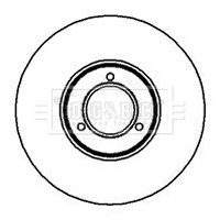 BBD4505 BORG & BECK Тормозной диск