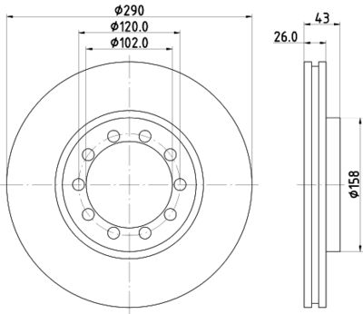 PCD22222 DON Тормозной диск