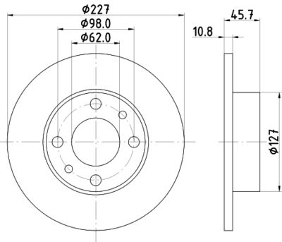 PCD13222 DON Тормозной диск