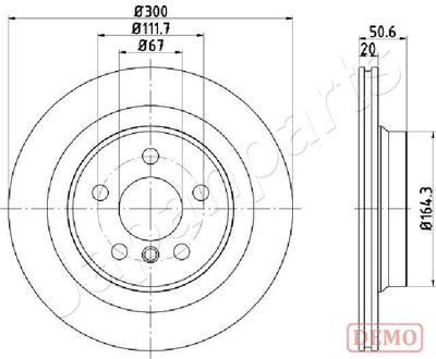 DP0106C JAPANPARTS Тормозной диск