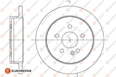 1667851780 EUROREPAR Тормозной диск