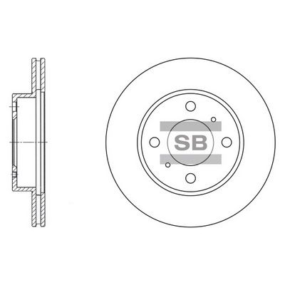 SD4303 Hi-Q Тормозной диск