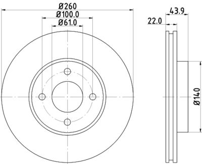 ND2035K NISSHINBO Тормозной диск