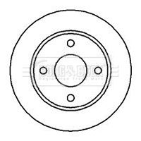 BBD4077 BORG & BECK Тормозной диск