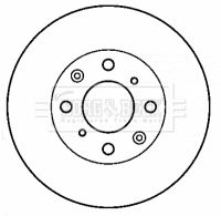 BBD4423 BORG & BECK Тормозной диск