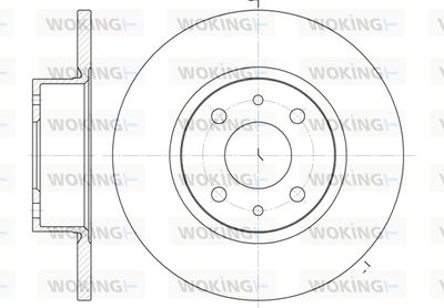 D619200 WOKING Тормозной диск