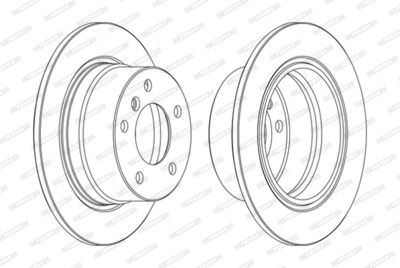 DDF1028C FERODO Тормозной диск