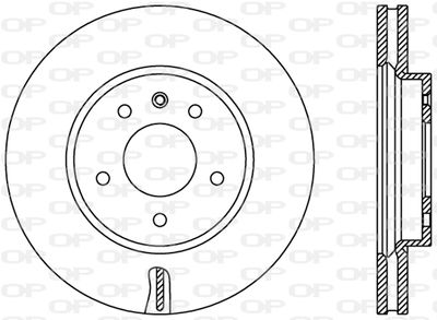 BDR241720 OPEN PARTS Тормозной диск