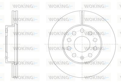 D6158610 WOKING Тормозной диск