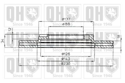 BDC4793 QUINTON HAZELL Тормозной диск