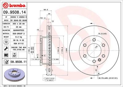 BS8649 BRECO Тормозной диск