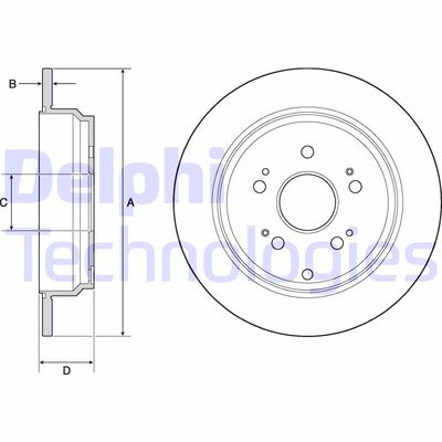 BG4694C DELPHI Тормозной диск