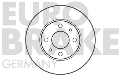 5815202313 EUROBRAKE Тормозной диск