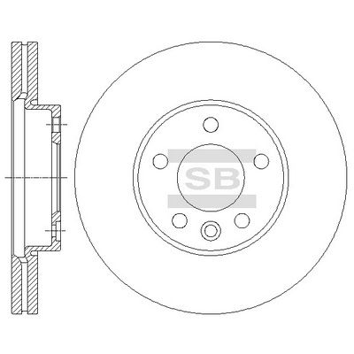 SD5703 Hi-Q Тормозной диск