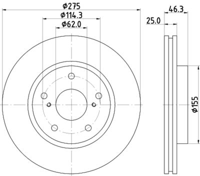 ND1103K NISSHINBO Тормозной диск