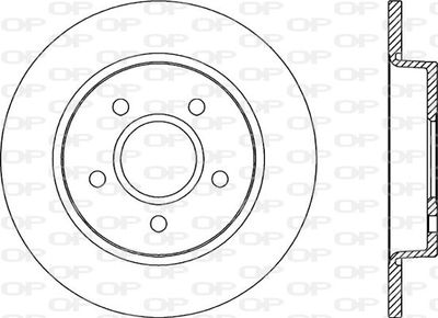 BDR204110 OPEN PARTS Тормозной диск