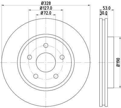 8DD355115921 HELLA PAGID Тормозной диск