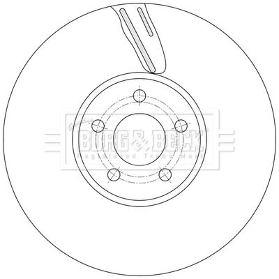 BBD7018S BORG & BECK Тормозной диск