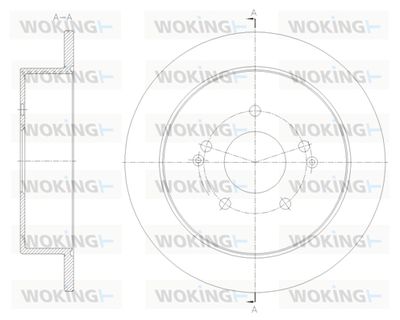 D6209600 WOKING Тормозной диск