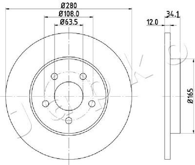 610309 JAPKO Тормозной диск