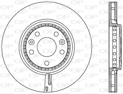 BDA254720 OPEN PARTS Тормозной диск