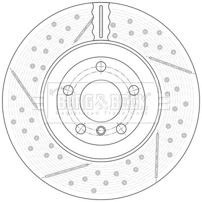 BBD6171S BORG & BECK Тормозной диск