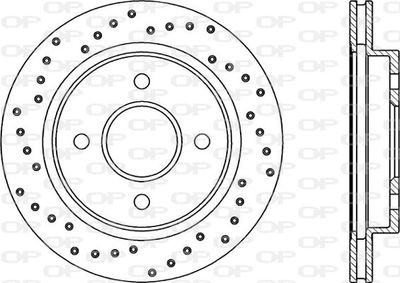 BDRS118525 OPEN PARTS Тормозной диск