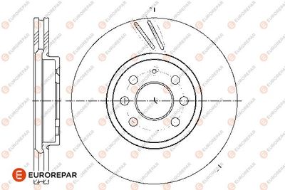 1667850780 EUROREPAR Тормозной диск