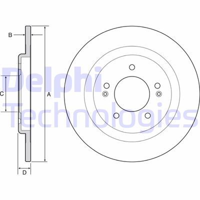 BG4563 DELPHI Тормозной диск