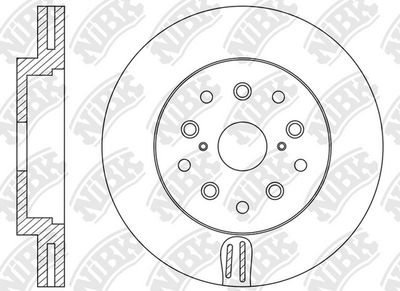 RN1579DL NiBK Тормозной диск