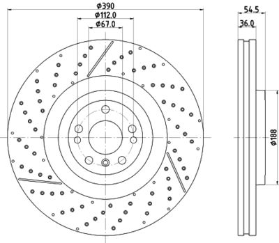 8DD355134711 HELLA PAGID Тормозной диск