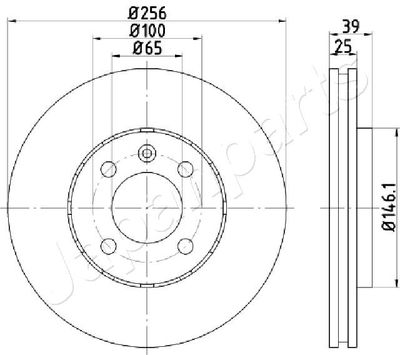 DI0951 JAPANPARTS Тормозной диск