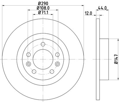 PCD13292 DON Тормозной диск