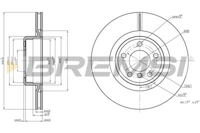 CD8623V BREMSI Тормозной диск