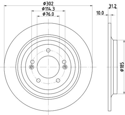 ND6096K NISSHINBO Тормозной диск